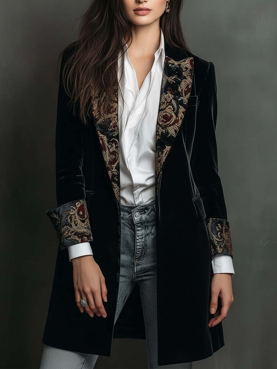 Women’s Baroque Trim Tailored Blazer
