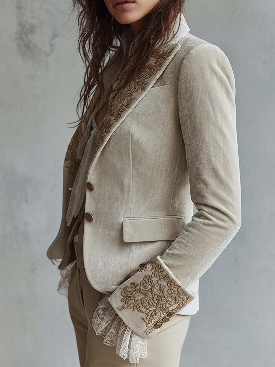 Women’s Embroidered Tailored Blazer