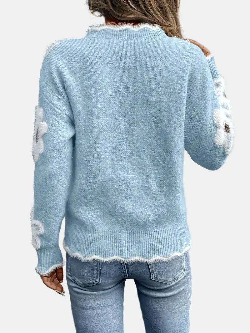 Charlotte | Floral V-Neck Timeless Sweater