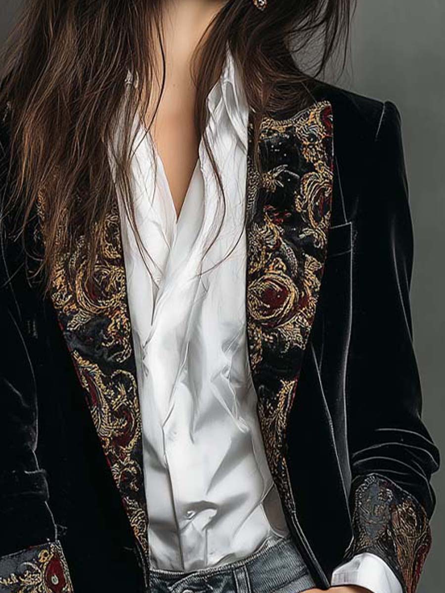Women’s Baroque Trim Tailored Blazer