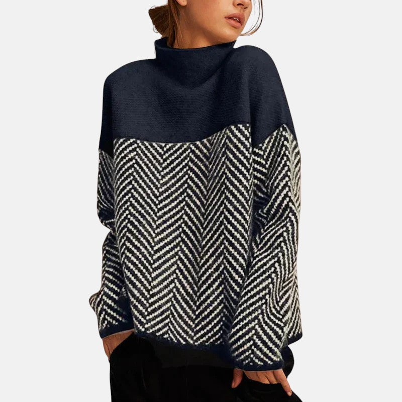 Eva - Chevron Knit Sweater