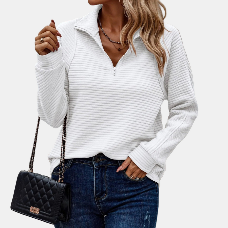 Maevira | Half Zip Detail Sweater