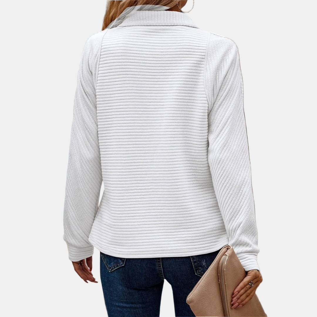 Maevira | Half Zip Detail Sweater