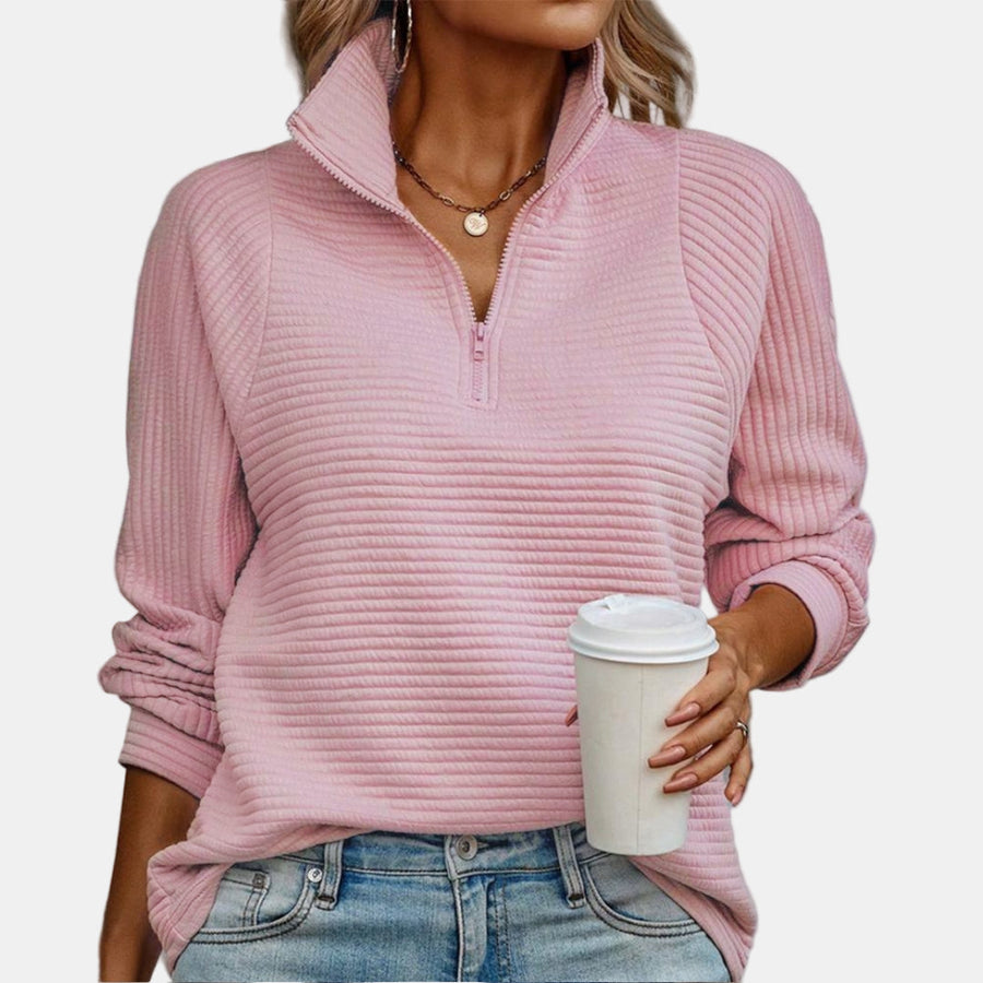 Maevira | Half Zip Detail Sweater
