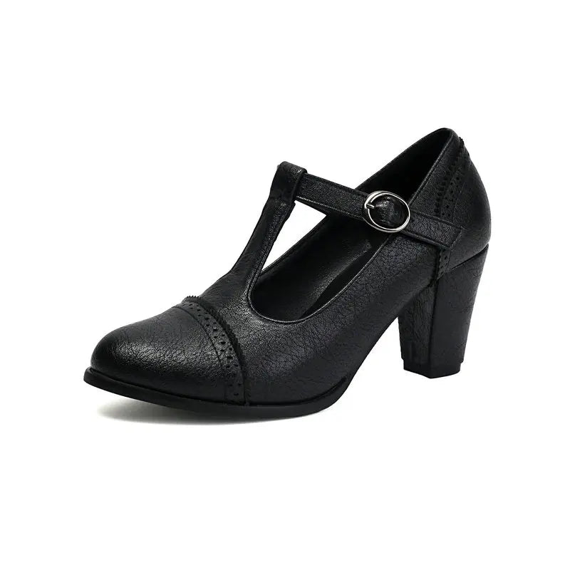 Elise | Elegant T-Strap Mary Janes