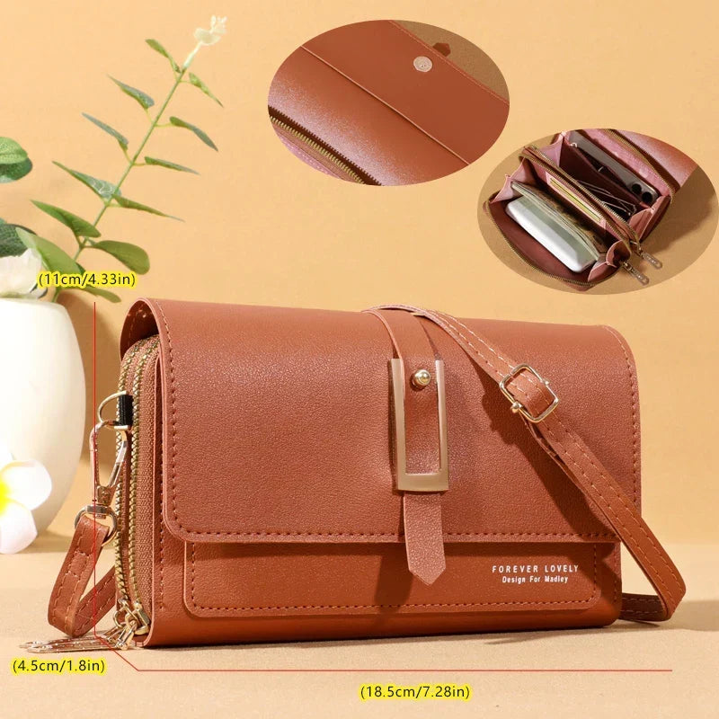 Chic Women's Crossbody Bag - Stylish Mobile Phone and Card Holder
