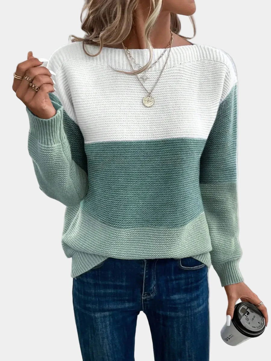 Cyraline | Stylish Ombre Knitted Sweater