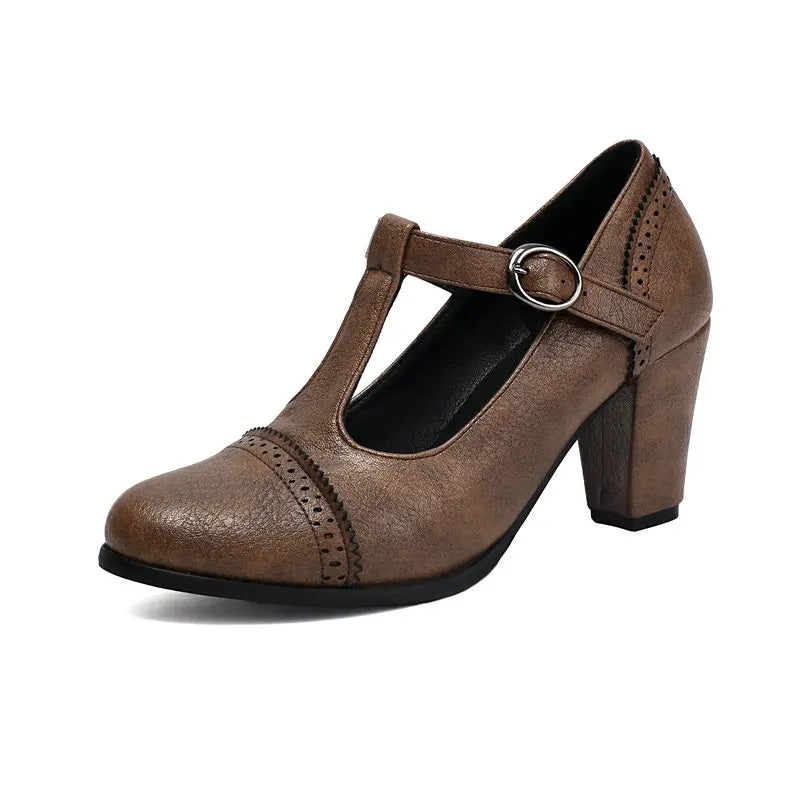 Elise | Elegant T-Strap Mary Janes