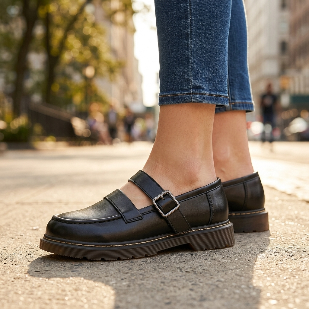 Cameron | Leather Orthopedic Mary Janes