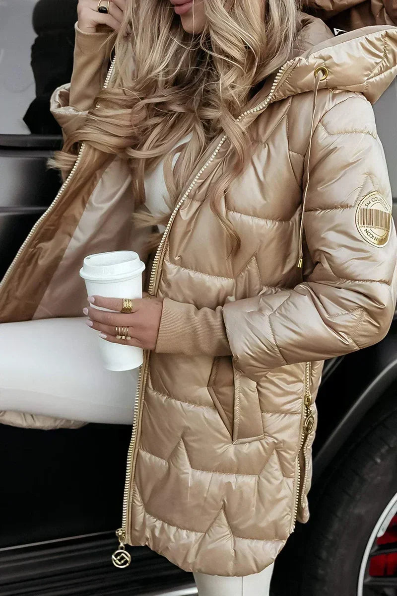 Sandra - Quilted Hooded Winter Coat