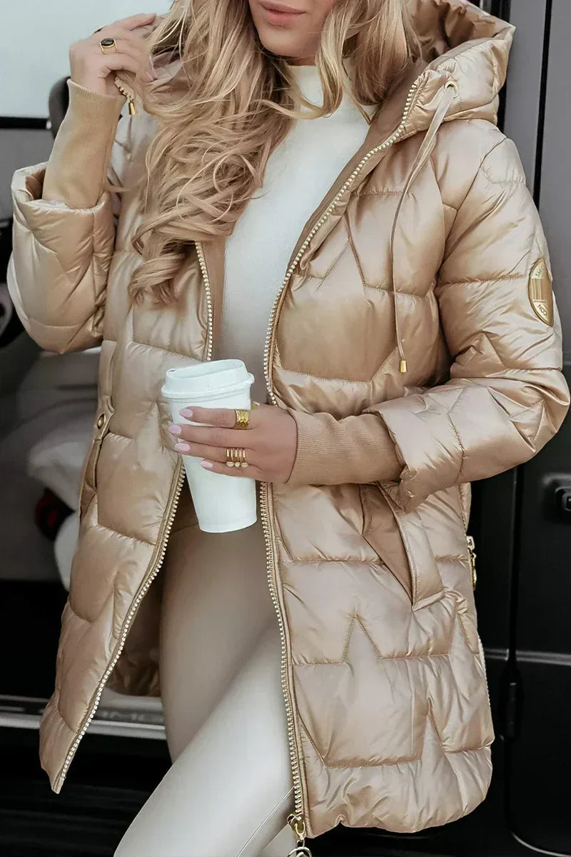 Sandra - Quilted Hooded Winter Coat