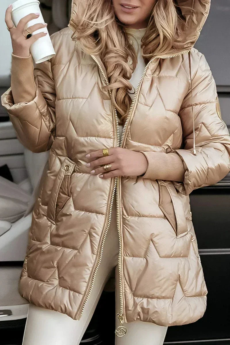 Sandra - Quilted Hooded Winter Coat