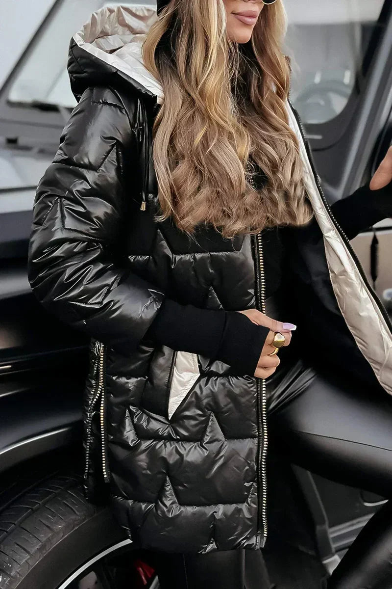 Sandra - Quilted Hooded Winter Coat