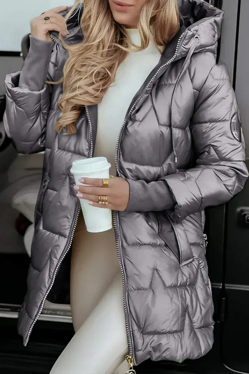 Sandra - Quilted Hooded Winter Coat