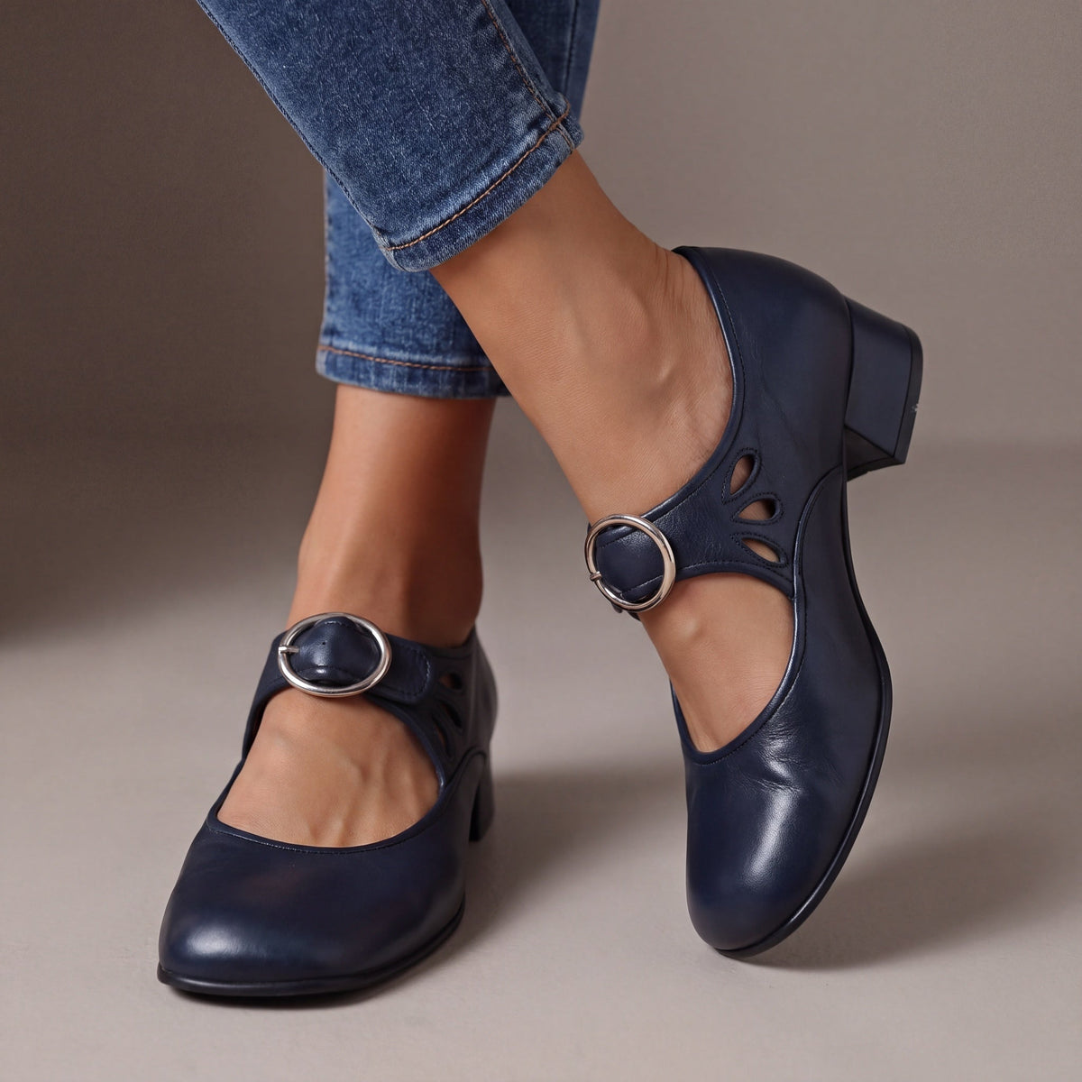 Josephine - Leather Comfort Mary Janes